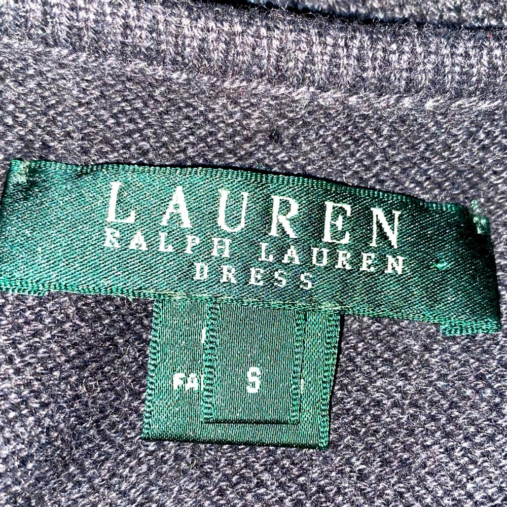 Gray long sleeved sweater dress Ralph Lauren